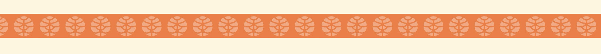 Decorative border with floral pattern on a beige background